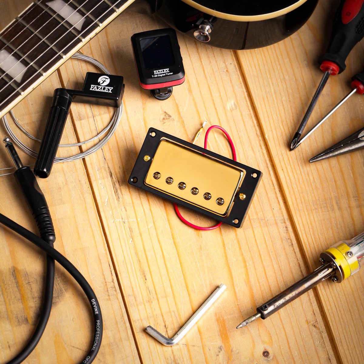 Fazley 10586 humbucker brugelement gold