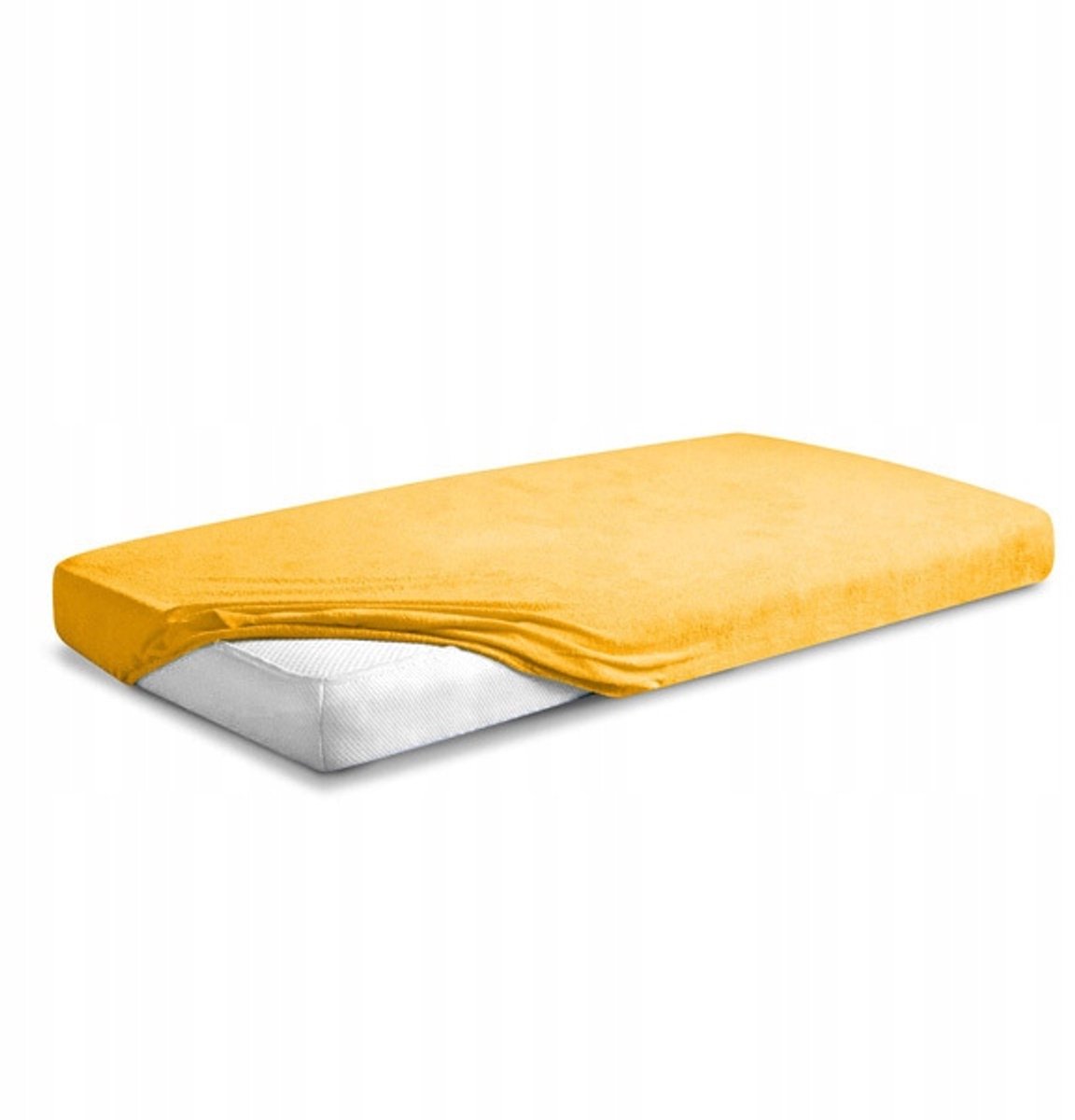 Hoeslaken Frotte met Elastiek 140x200cm - Zonnig Geel