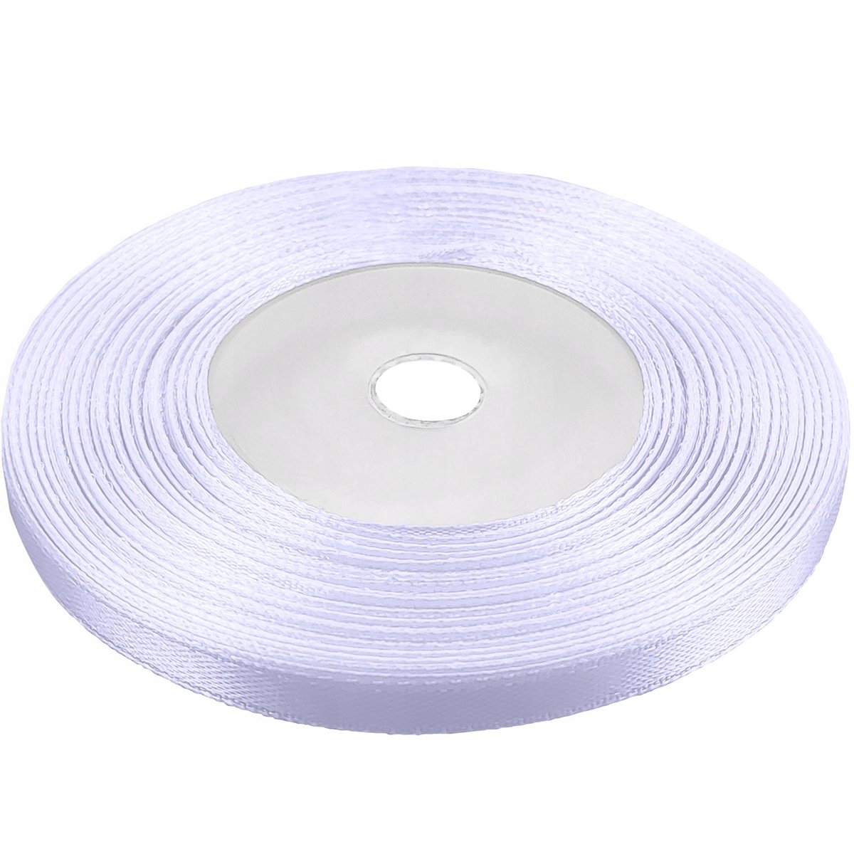 Lila satijnen lint 6 mm breed, 32 meter rol