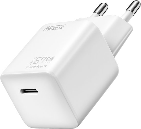 deleyCON Oplader USB A en C (2 Port - Compact 45 W Fast Charger) USB Power Adapter voor iPhone 16/15/14/13 Galaxy S25/S24 Pixel Mobiele Telefoon iPad Tablet MacBook Laptop Notebook USB Charger