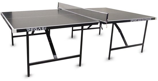 Pegasi Sport 600 Outdoor Tafeltennistafel – ACP 4 mm – Inklapbaar met Wielen – 274×152,5×76 cm – Compact Opbergen – Black