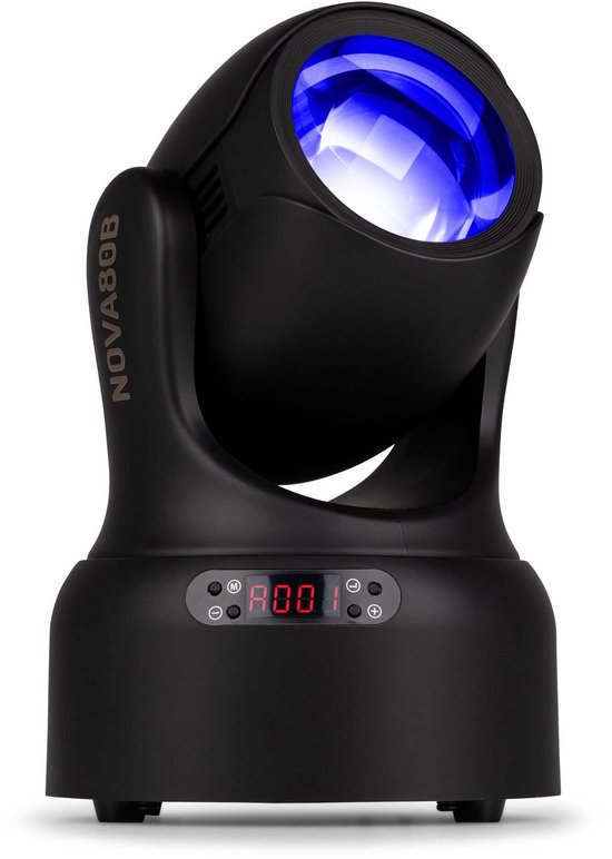 100 W Moving Head LED DMX DJ-lichten draaiende spot beam 18-voudig prisma podiumverlichting 8 kleuren met geluid geactiveerde modi voor bruiloftsfeesten kerk live band show bar disco party