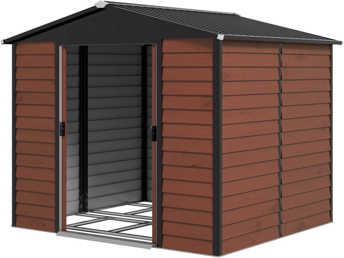 Fietsberging - Fietsenhok - Stalling - Tuinschuur - Huis - Overdekt - Fiets - Teak - Scooter - Fiets