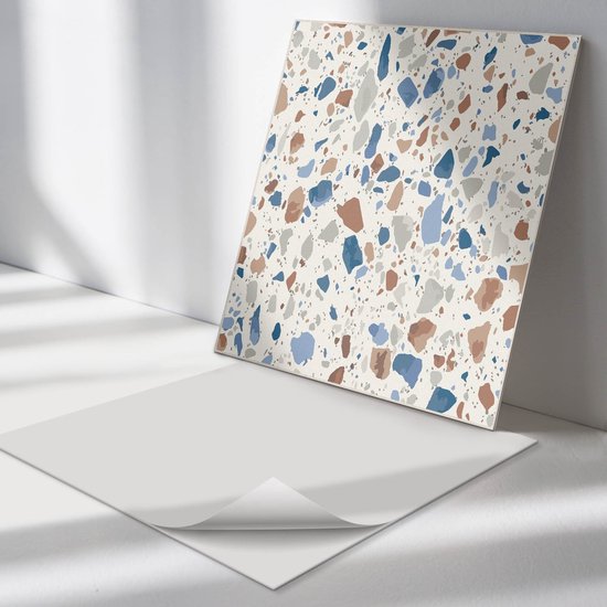 XINZI PVC-vloerbedekking, vinylvloer, zelfklevend, 72 vinyl tegels, plaktegels, vloer, 10,04 m² houteffect, kleeftegels, slijtvast, waterdicht, voor keuken, woonkamer, balkon (eiken donkergrijs
