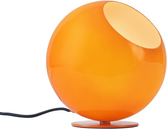QAZQA mabel - Retro Tafellamp - 1 lichts - H 18.5 cm - Oranje - Woonkamer | Slaapkamer