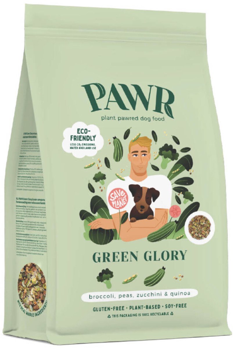 PAWR Plantaardig Hondenvoer Green Glory – 9 x 750 gr – Voordeelverpakking PAWR Plantaardig Hondenvoer Green Glory – 9 x 750 gr – Voordeelverpakking