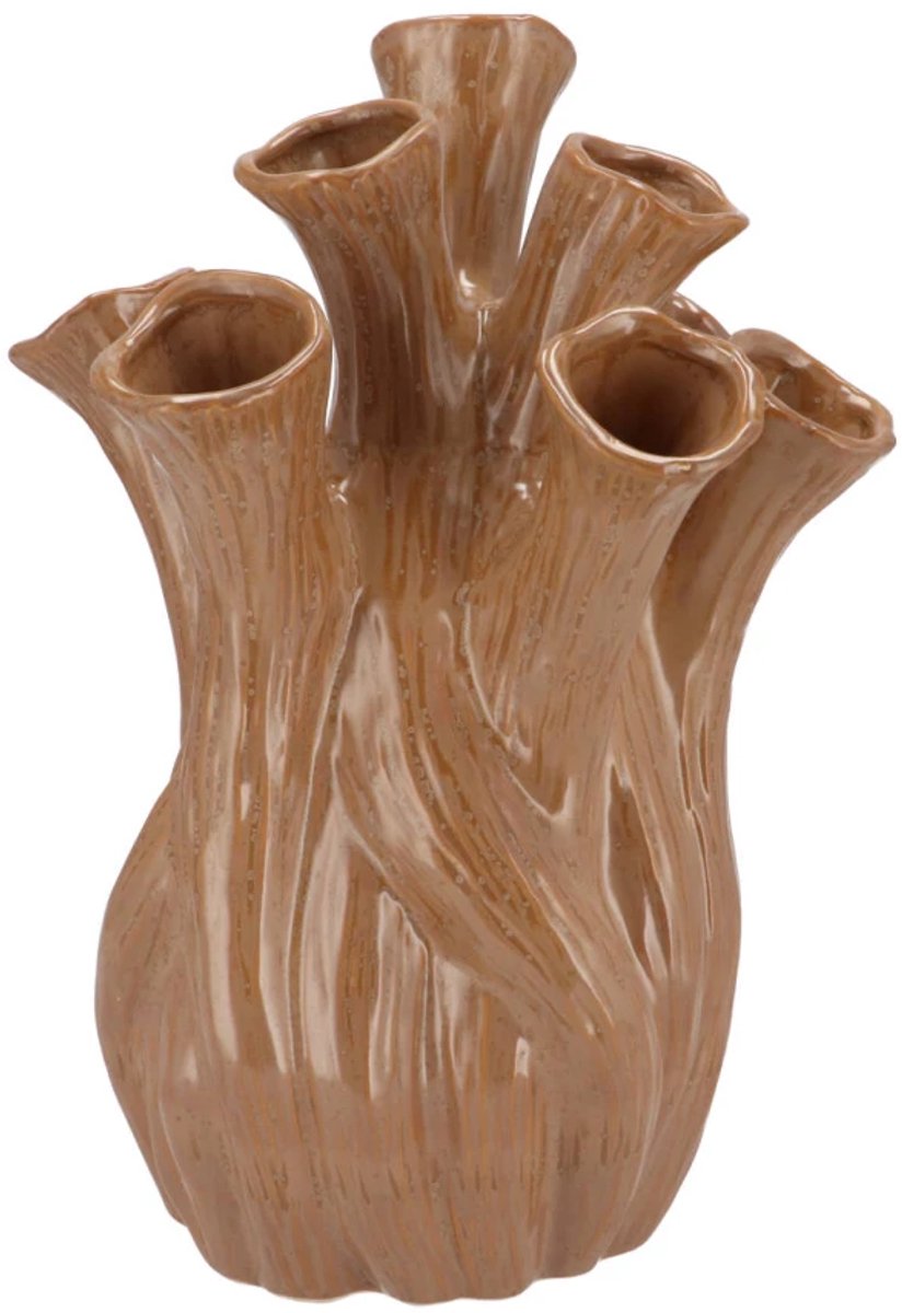 DK design Daan Kromhout - Vaas - Bloemenvaas - Milou - Scottish - Organic - Sand - Keramiek - 22x29cm