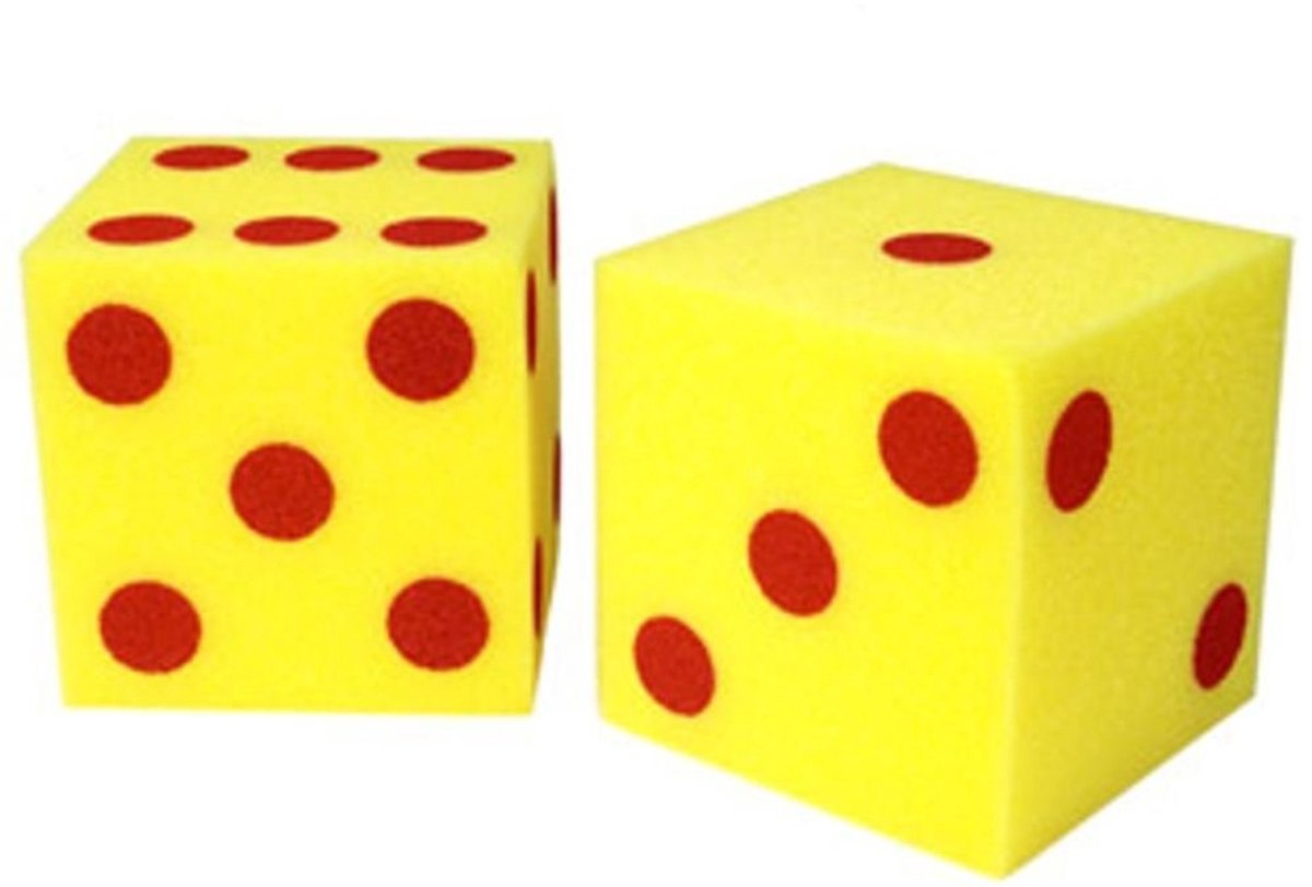 Learning Resources gigantische zachte dobbelstenen met stippen - set van 2 - 3+
