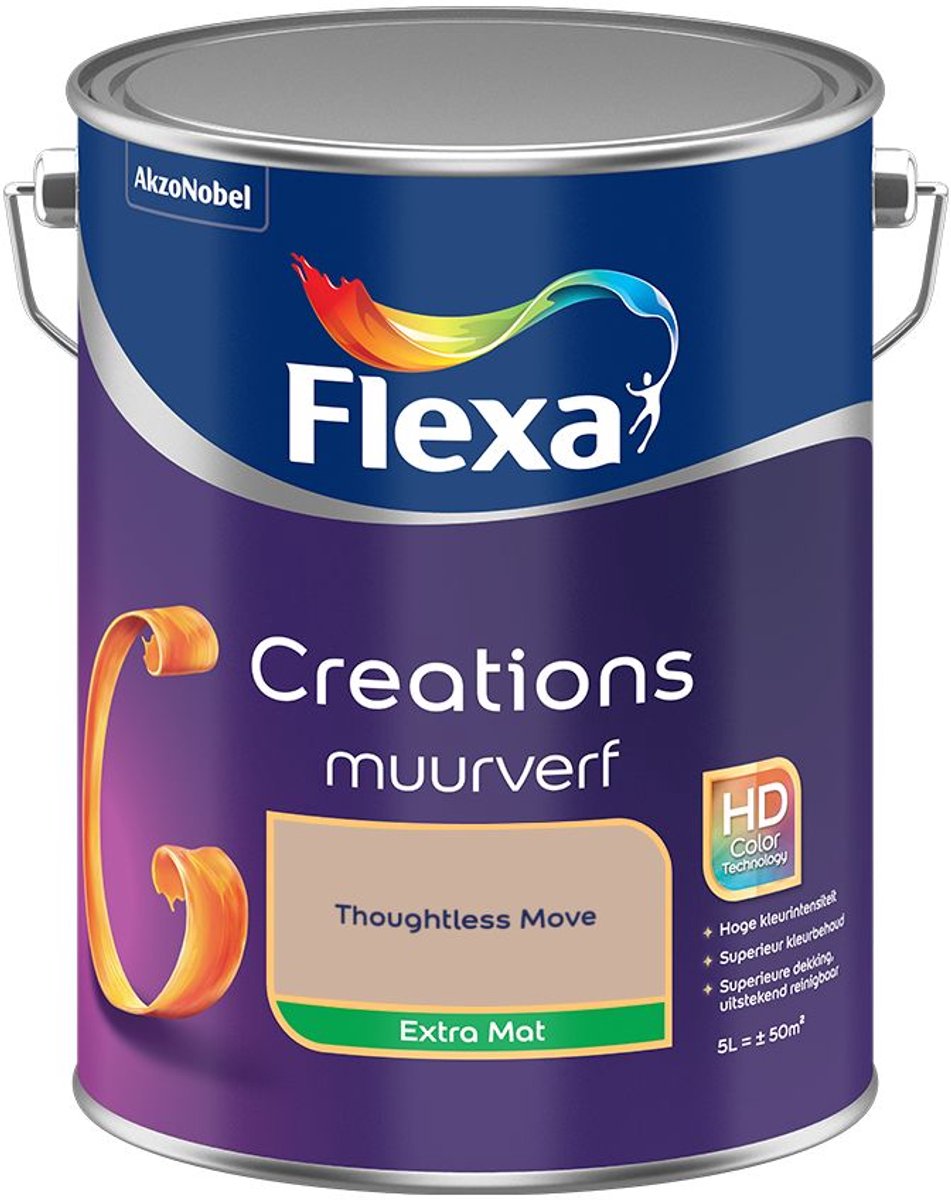 Flexa Creations Muurverf Extra Mat Thoughtless Move 5 L