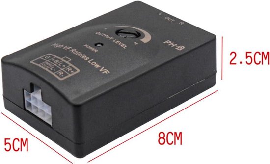 1 Set Audio Converter 12 V 4 Kanaals Car Audio Luidspreker Hoog Naar Laag Niveau Converter Adapter Connector Poort Anti ‑ Interferentie