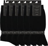 Nova Collection - Zwarte Sokken - 6 paar - Exclusief - Katoen - Herensokken -Socks -Kousen - Maat 43-46 - Naadloos