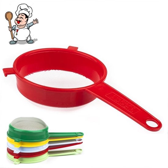 Ronde zeef van 30 cm van roestvrij staal (304) - 2-500 mesh bloemzeef