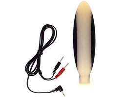 Rimba Electro Sex - Siliconen Dildo Plug Groot bi-polair 155 mm