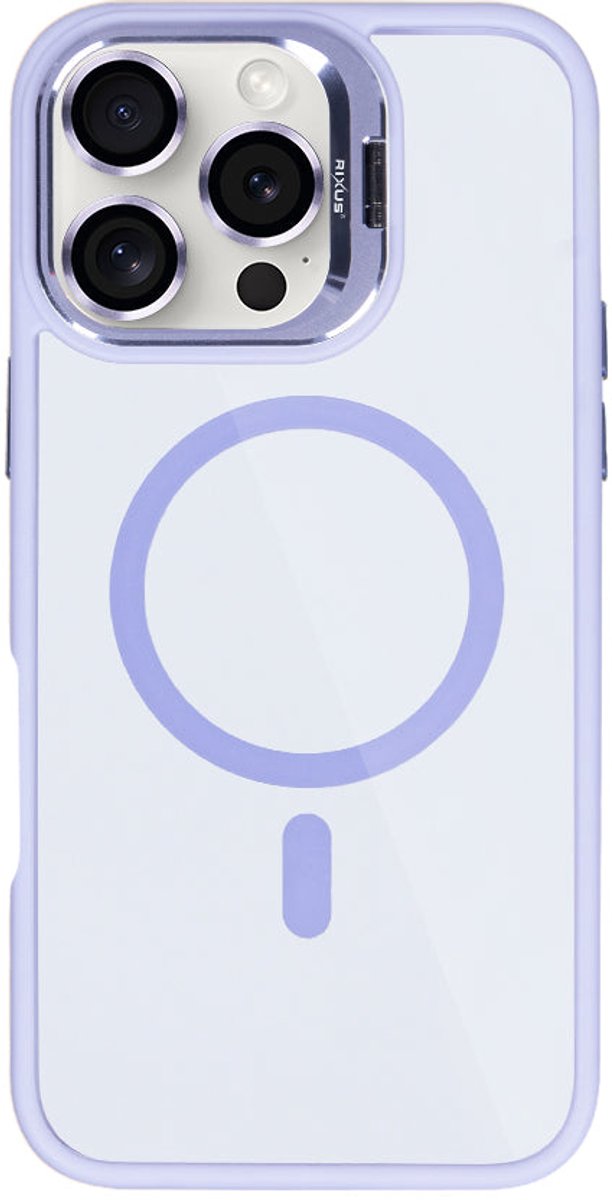 Rixus Classic 03 Case With MagSafe For Apple iPhone 16 Pro Max Light Purple
