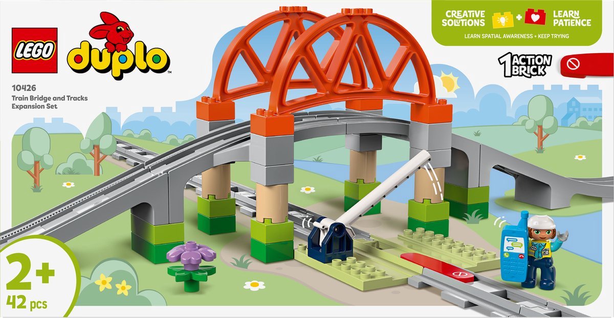 LEGO DUPLO - Stad Treinbrug en rails uitbreidingsset - 10426 — afbeelding 24
