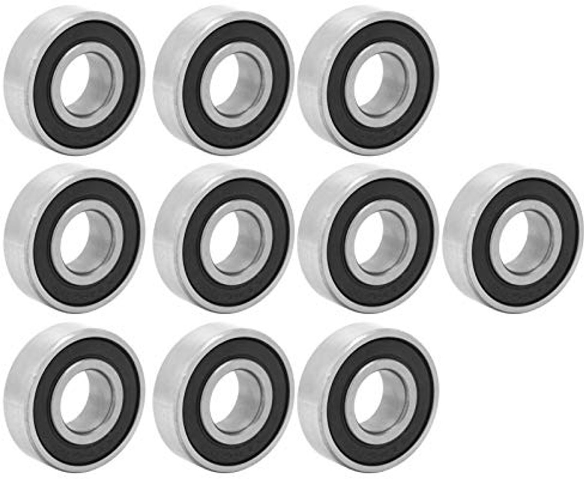 (10 stuks) 6202-RS Zwart lager staal diepgroefkogellager, 15 mm