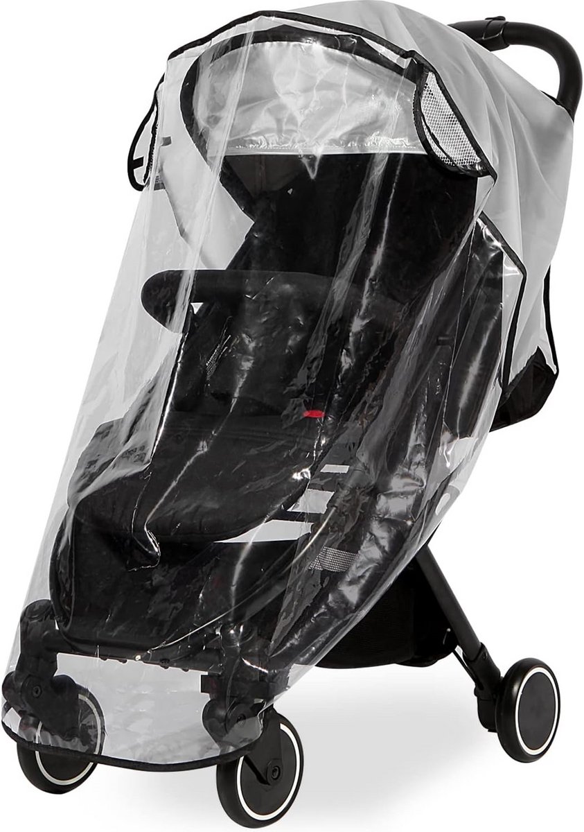 Universele regenhoes voor kinderwagen - weerbestendige hoes voor kinderwagen - winddicht、 waterdicht、 bescherming tegen zon、 stof en sneeuw