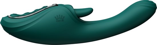 ZALO - Ares - Vibromasseur lapin point G chauffant - Contrôle par application - Vert émeraude