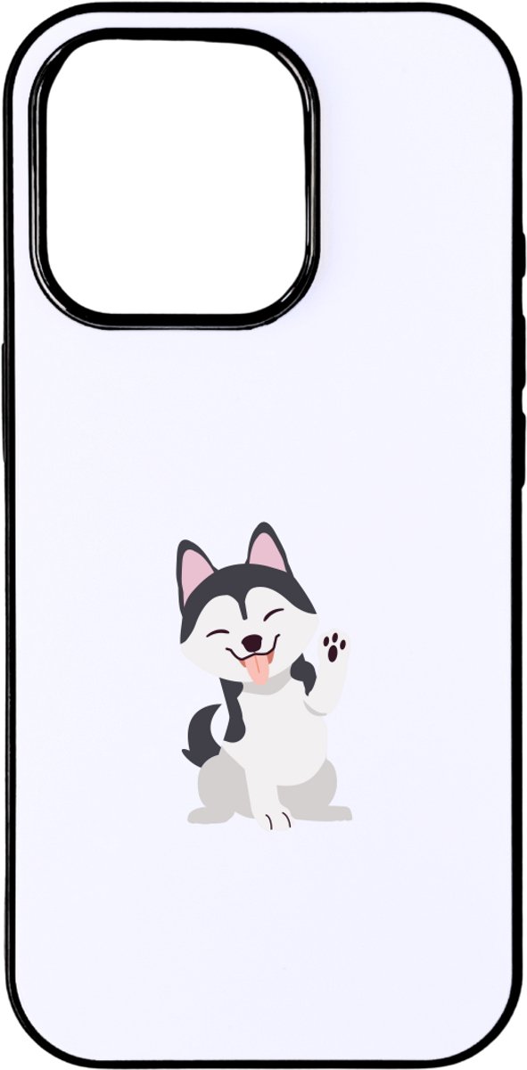 Hacebo® - Husky telefoonhoesje - Honden - Dieren liefhebbers - telefoonhoesjes - Huisdieren - dierendag - hoesje geschikt voor iPhone 16 Pro