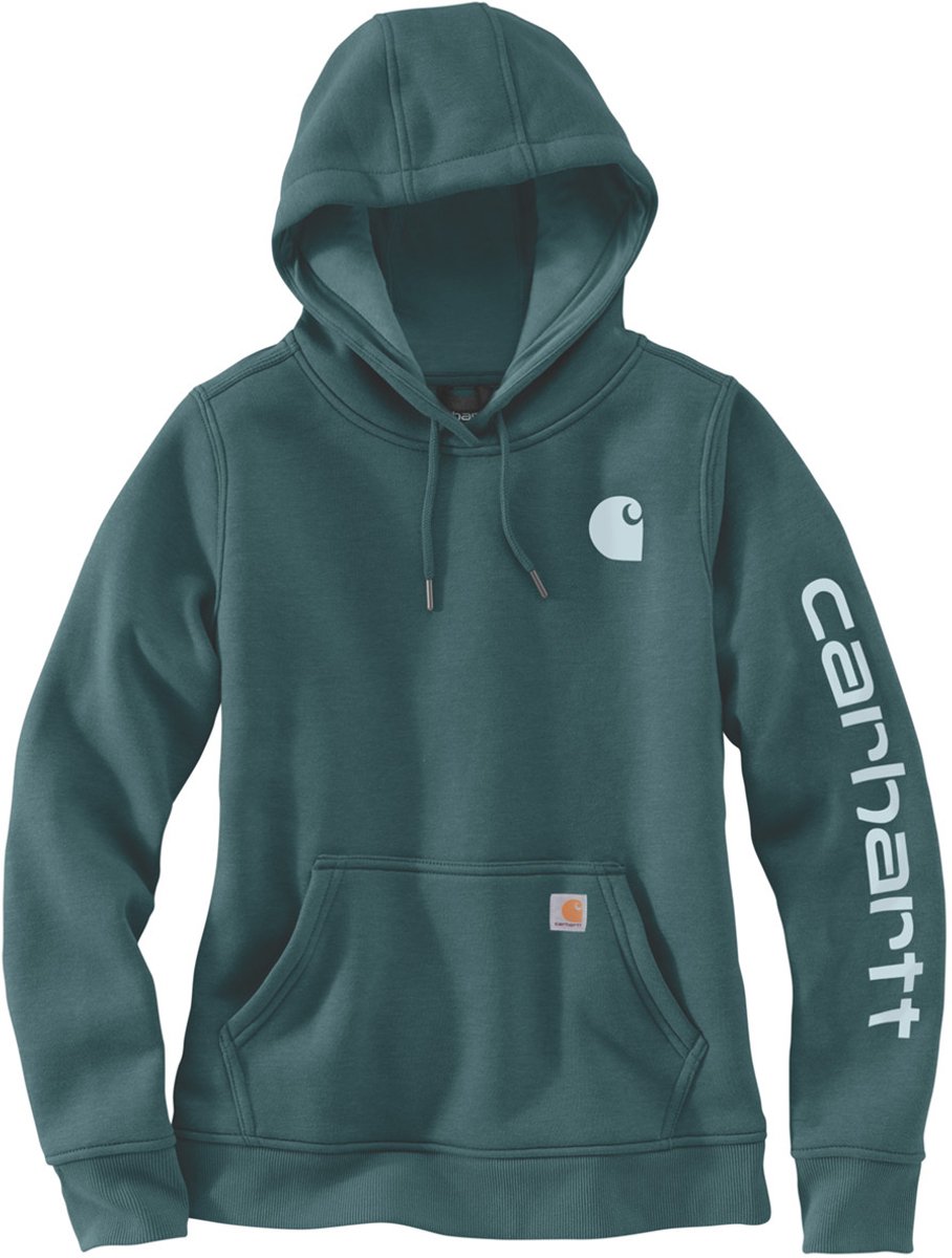 Carhartt Damen Logo Sleeve Graphic Sweatshirt 102791 -M Greenstone