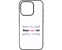 Hacebo® - beau tea ful telefoonhoesje - Thee - mooie mensen die houden van thee - telefoonhoesjes - verjaardag - cadeau - kado - geschenk - hoesje geschikt voor iPhone 15 Pro