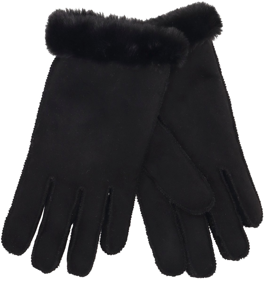 Sodutch Winter Essentials Handschoenen L - Touchscreen Functie - Waterafstotend - Fluffy Voering - Zwart