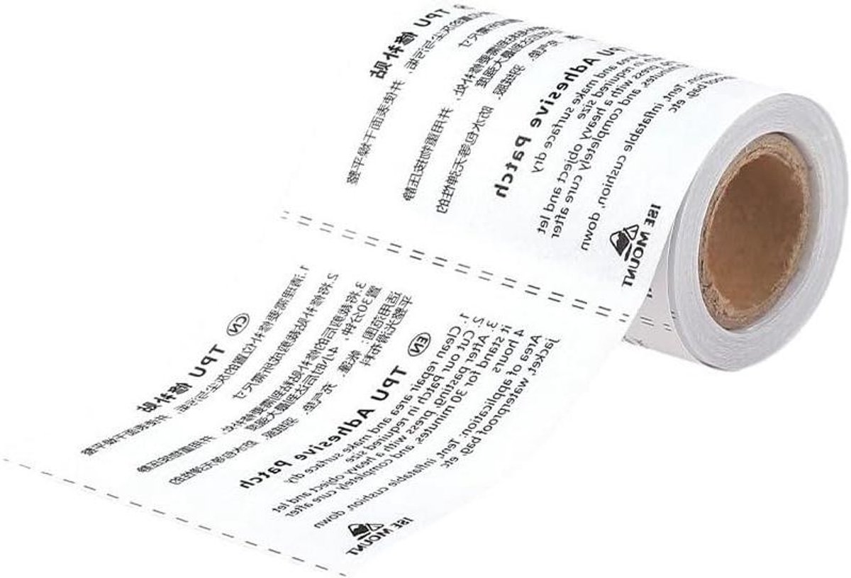 Allecto plus - TPU luchtmatras reparatieset met praktische plakband voor luchtbedden - Duurzame reparatieoplossing met 1 rol
