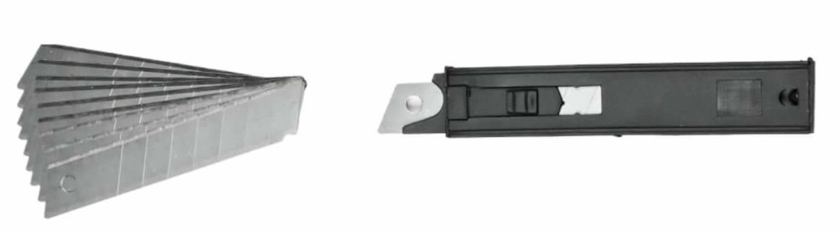 Benson Reserve afbreekmesjes - 18 mm breed - 10 stuks - handige blister