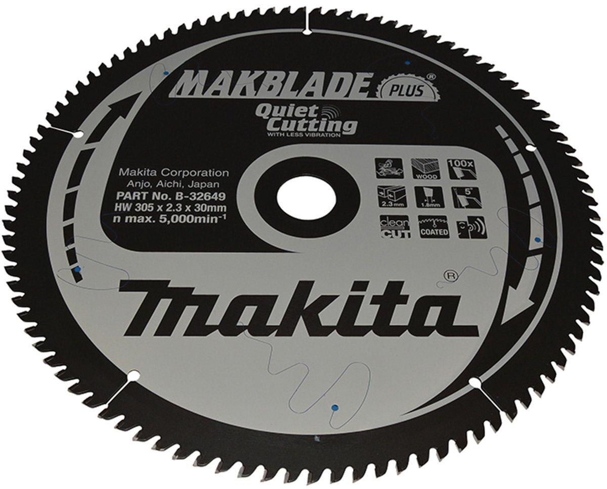 MAKITA B-32649 zaagblad MAKBLADE PLUS 305x30x100T