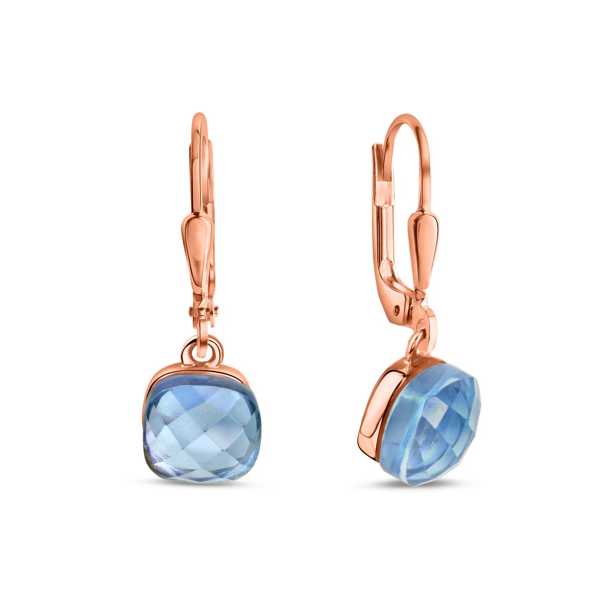Jamelli dames 925 sterling zilveren 2 Quartz One Size Roze Blauw 32011764