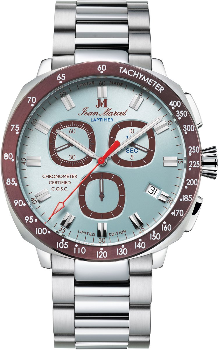 Jean Marcel Herren Armbanduhr Edelstahl Glänzend 23cm