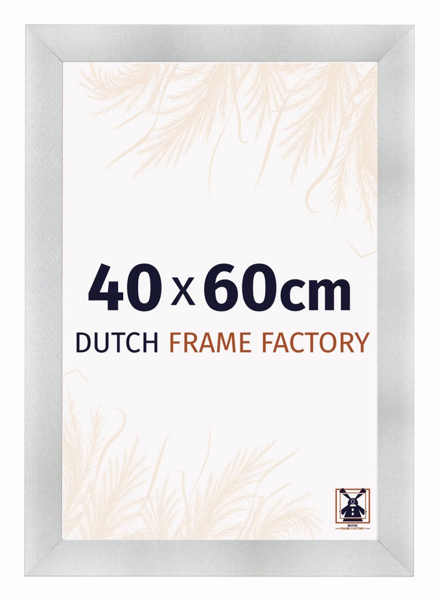 Dutch Frame Factory Fotolijst 40x60 cm - MDF - Aluminium Geborsteld - Praag