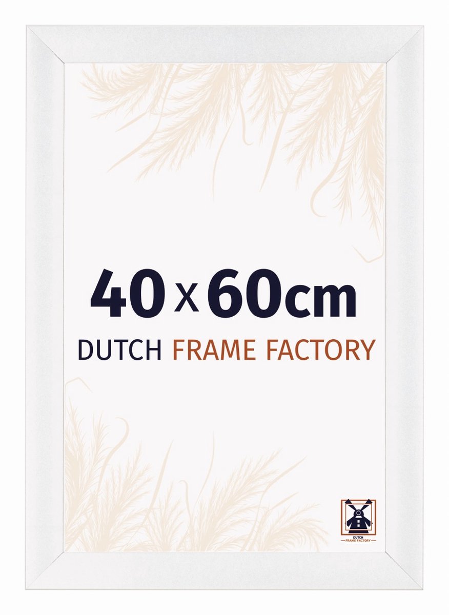 Dutch Frame Factory Fotolijst 40x60 cm - MDF - Wit Hoogglans - Praag