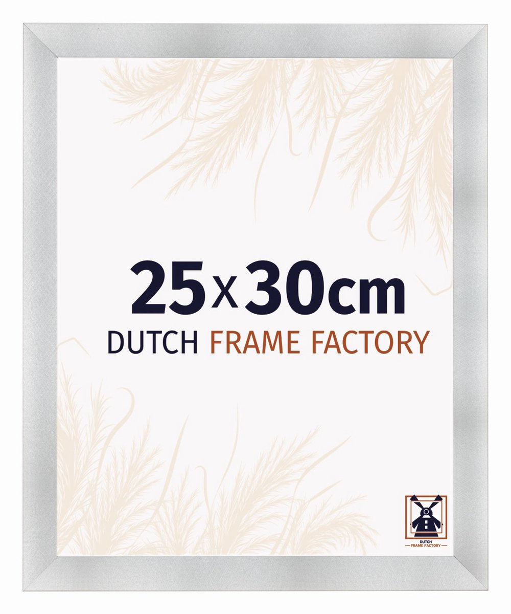 Dutch Frame Factory Fotolijst 25x30 cm - MDF - Aluminium Geborsteld - Praag