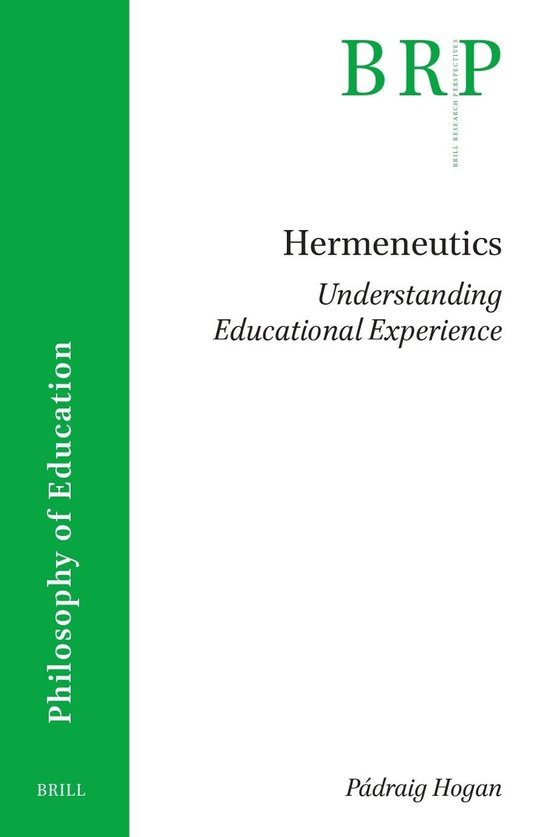 Brill Research Perspectives in Philosophy of Education- Hermeneutics ...