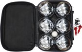 HOME It® Petanque Set: Complete Set met 6 Metalen Ballen en Tas