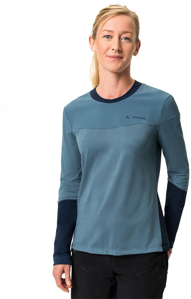 Vaude Bike Moab Pro T-shirt Met Lange Mouwen Vrouw Blauw