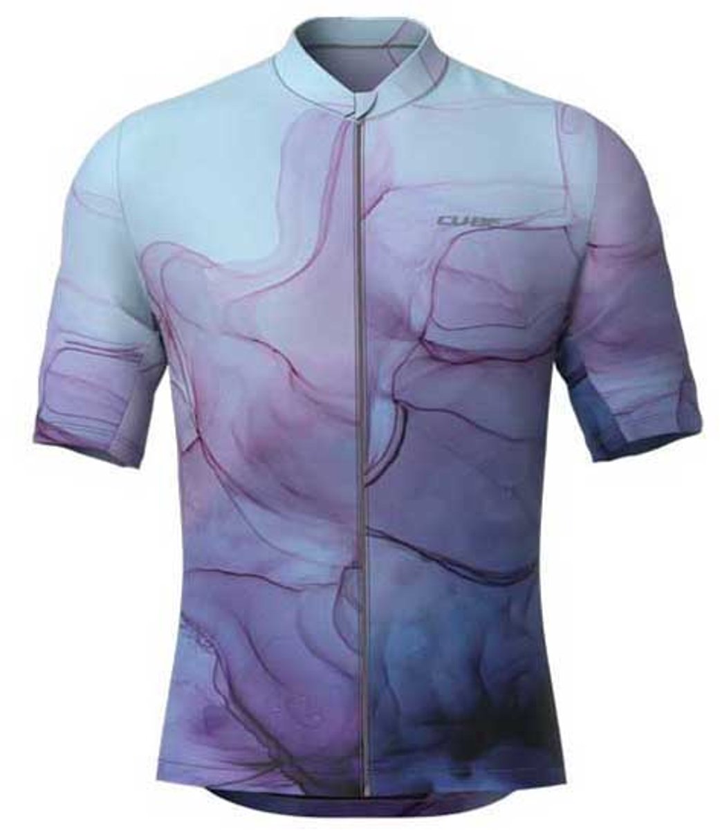 Cube Cmpt Artline Korte Mouw Wielertrui Blauw 3XL Man