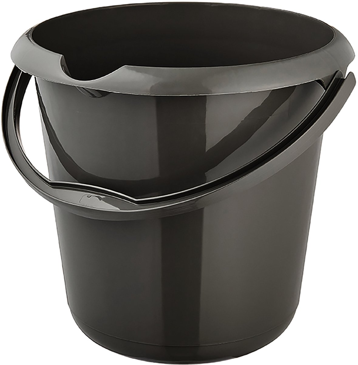 Reinigingsemmer 'mika eco', rond, 10 liter, grafietkleur.