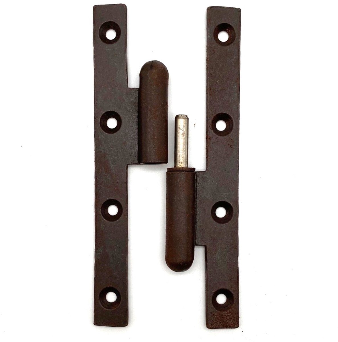 IJzer - afneembaar scharnier - paumelle links 140x60mm - roestkleurig - geschikt voor binnendeuren