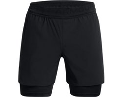 Under Armour Peak Woven 2-in-1 Korte Broek Zwart S Man