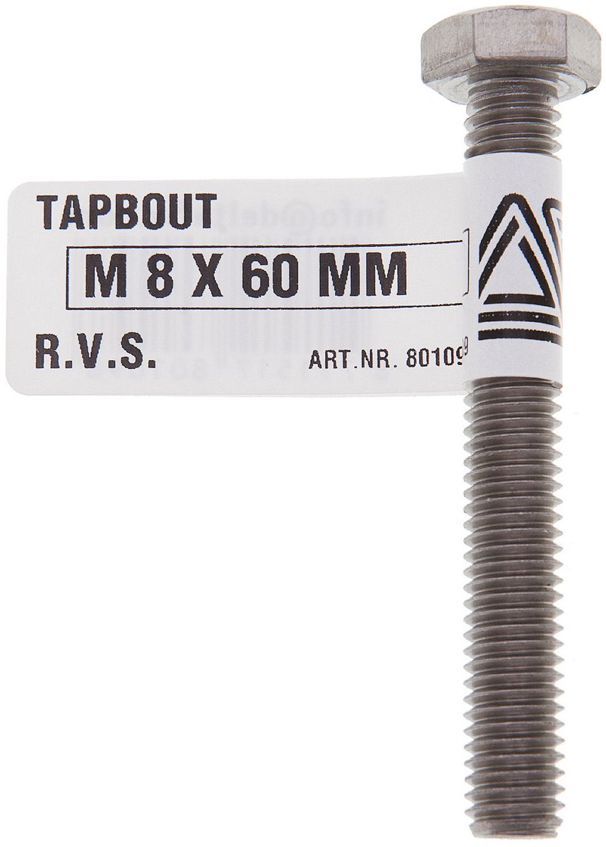Deltafix - Tapbout m6x30mm rvs