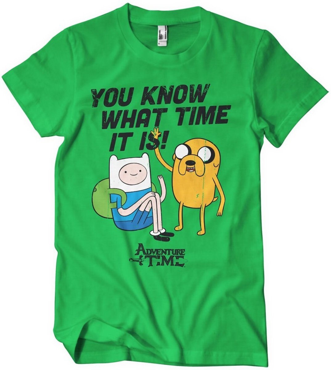 It'S Adventure Time -T-shirt Groen