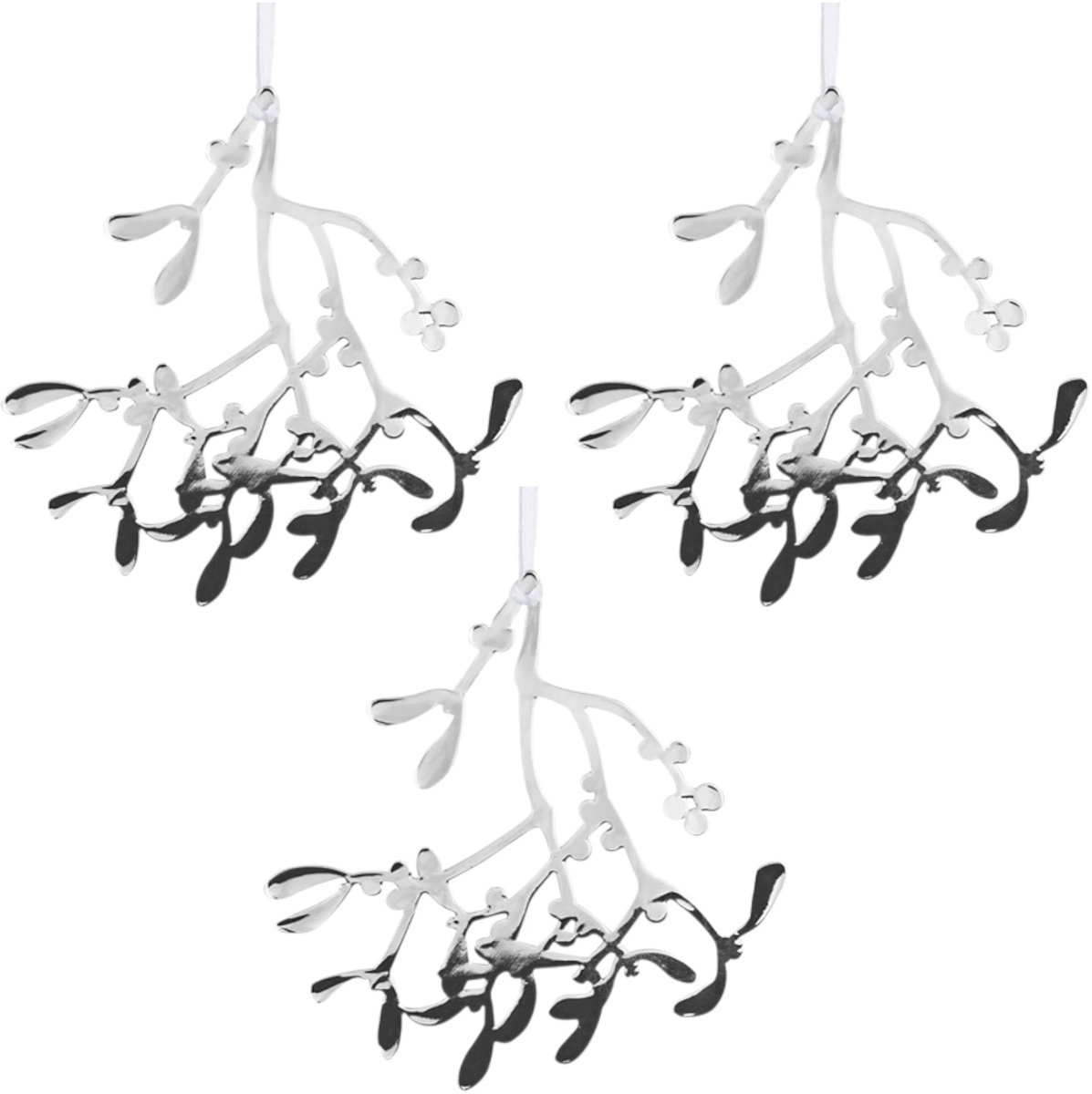 Zilveren marretak kersthanger (set 3) - Pluto Design