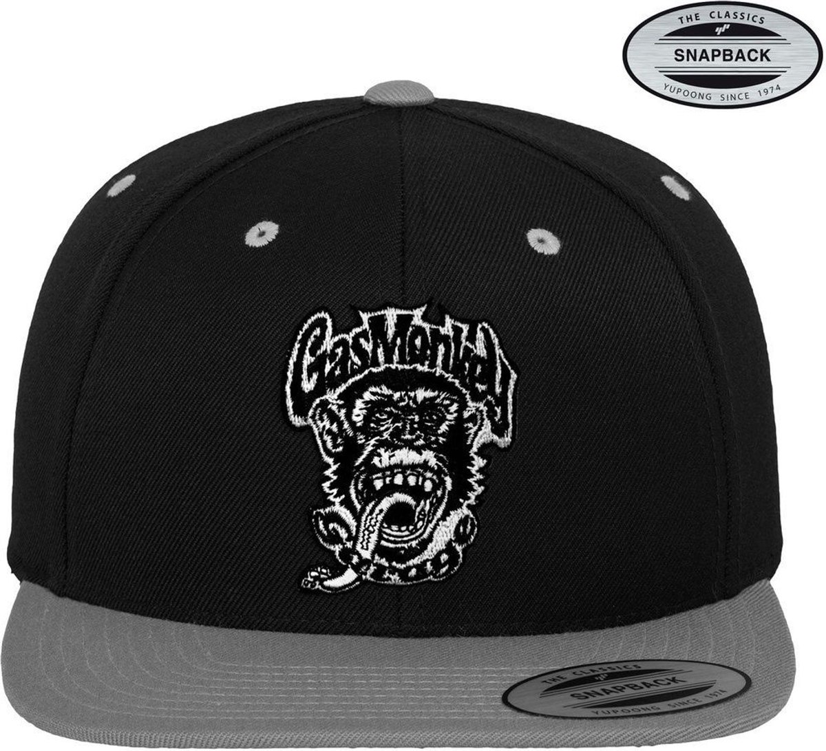 Gas Monkey Garage Logo Patch Snapback Cap GMG-91-GMG9901-CB16 BlackDarkGrey