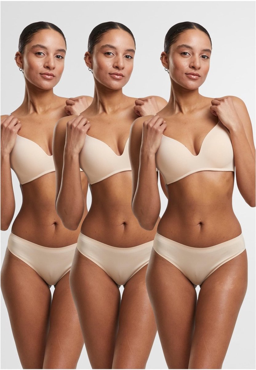 Urban Classics - Bonded Brazilian 3-Pack String - M - Beige