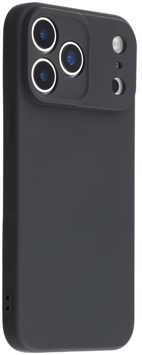 Amorus Hoesje - Geschikt voor iPhone 17 Pro Hoesje - Amorus Colour TPU Back Cover - Charcoal Black
