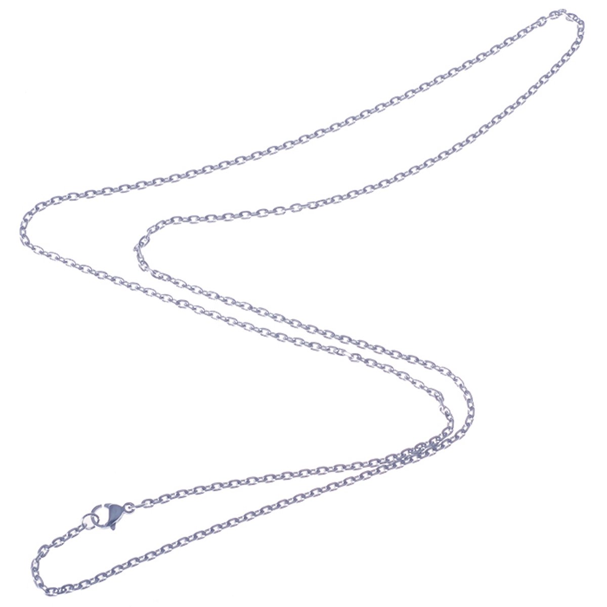 LGT Jewels Jasseron koord ketting Zilver 2mm-71cm