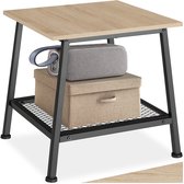 tectake - Table d'appoint Bedford - 45,5 x 45 x 47 cm - robuste - lumière industrielle - 404268