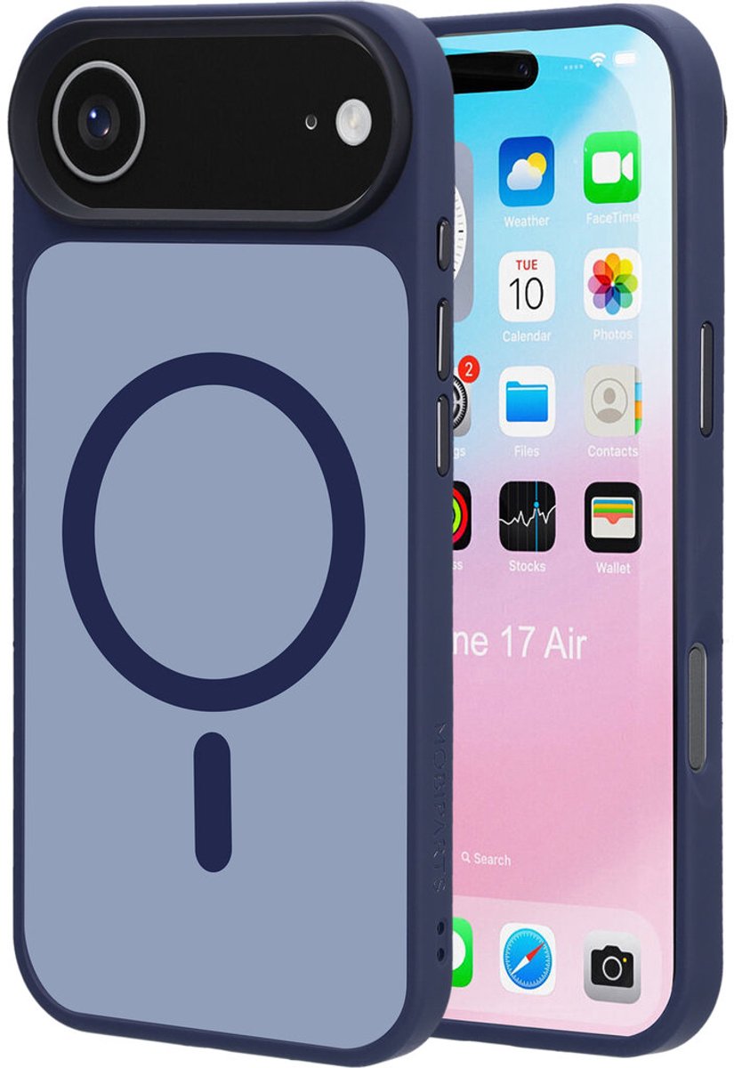 Mobiparts hoesje geschikt voor Apple iPhone Air - Hardcover - MagSafe - Blauw
